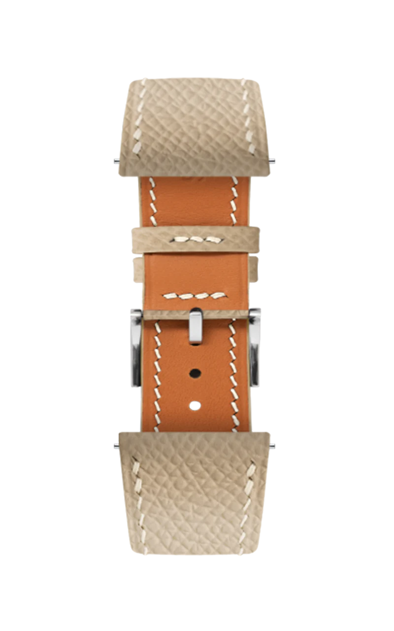 Handmade dark grey vintage waxed calf leather steel buckle Apple strap for Ultra 2, SE, Ultra, Series 9,8, 7 ,6 ,5 ,4 ,3 ,2, 1