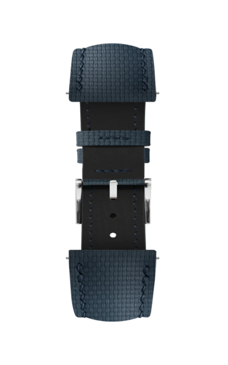 Handmade vintage blue waxed calfskin leather steel buckle Apple strap for Ultra 2, SE, Ultra Series 9 8 7 6 5 4 3 2 1