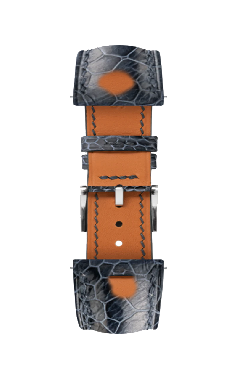Cognac Pearl fish skin Slim Stitchless Strap
