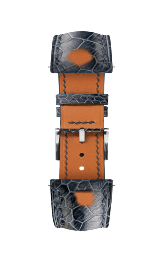 Cognac Pearl fish skin Slim Stitchless Strap
