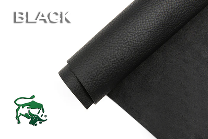 Black vegetable tanned leather side seam strap