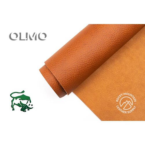 Brown Vegetable-Tanned Leather Side-Stitched Strap