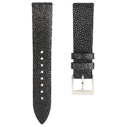Black Pearl fish skin Slim Stitchless Strap