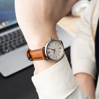 Brown-Orange line Badalassi Signature Strap