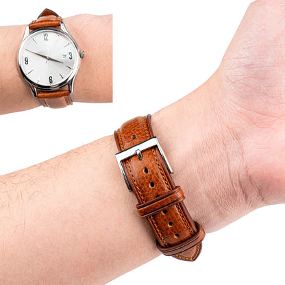 Brown-Orange line Badalassi Signature Strap