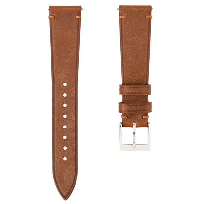 Brown Pueblo Nubuck Side-Stitch Strap