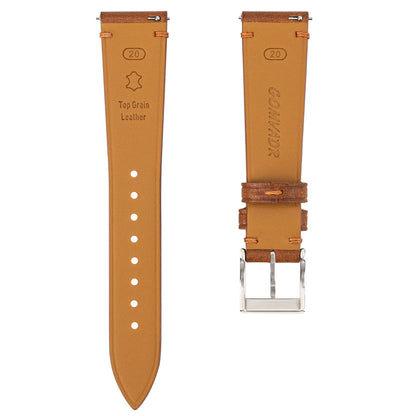 Brown Pueblo Nubuck Side-Stitch Strap