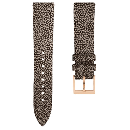 Cognac Pearl fish skin Slim Stitchless Strap