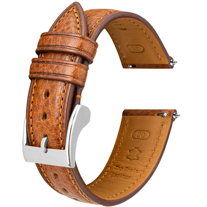 Brown-Orange line Badalassi Signature Strap