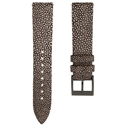 Cognac Pearl fish skin Slim Stitchless Strap