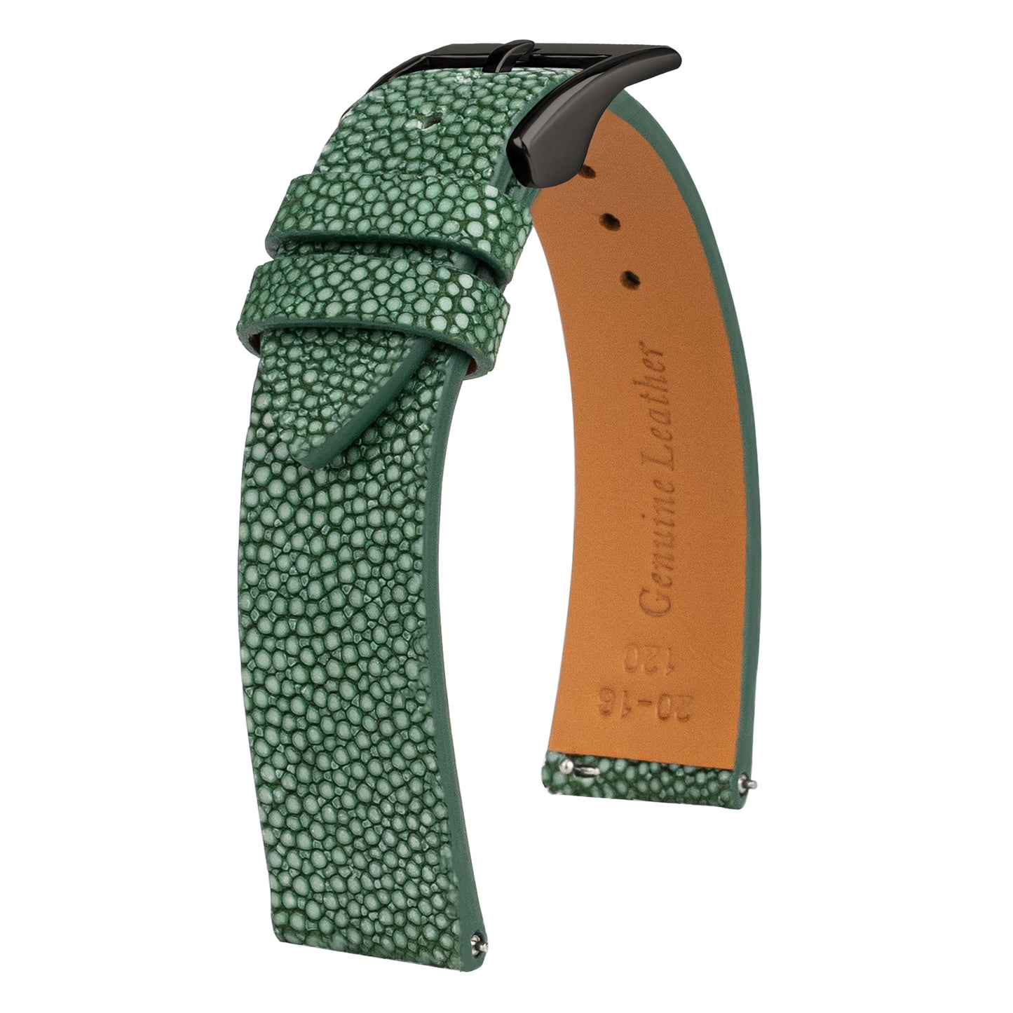 Green Pearl fish skin Slim Strap