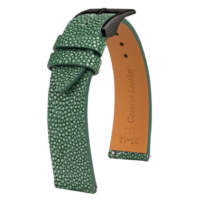 Green Pearl fish skin Slim Strap